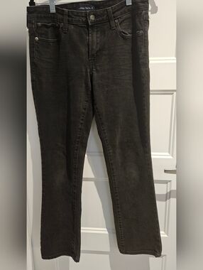 Aeropostale Women's Straight Leg Pants in Charcoal Black